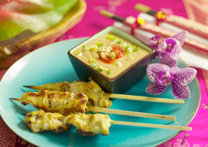 Chicken Satay with Peanut Sauce