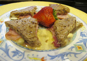 Ham and Brie with Raspberry