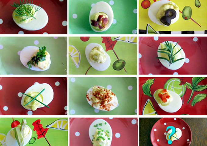 12 Ways to Make Deviled Eggs Pretty