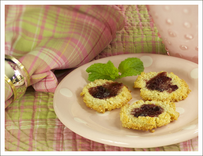 Almond Raspberry Cookies