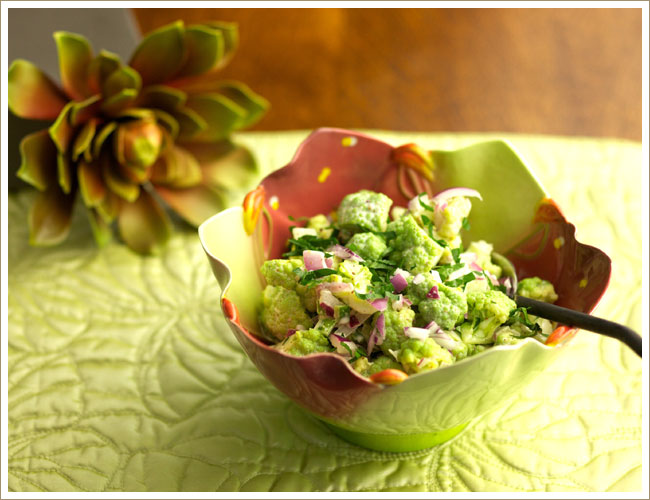 Green Cauliflower Salad