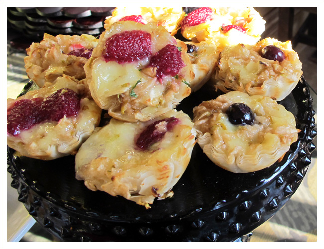 Brie and Fruit in Phyllo Cups