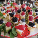 Cake and Fruit Soldiers