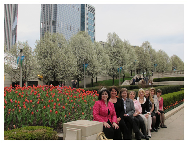 Group with Tulips