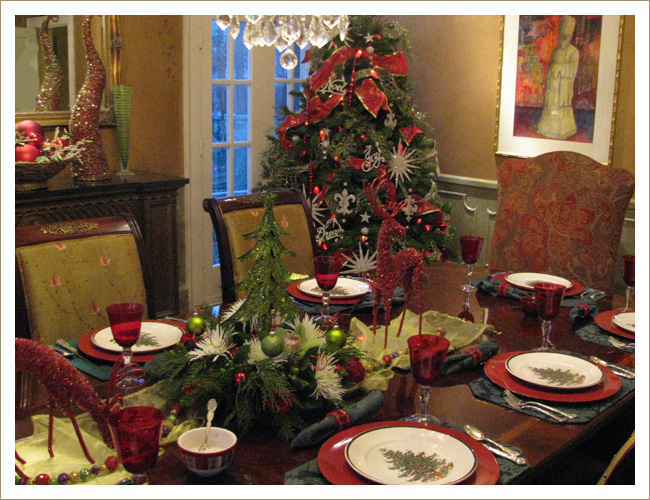 Reindeer and Table Setting