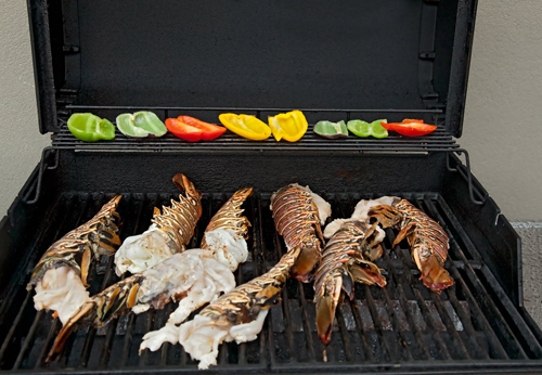 Grilling Lobsters