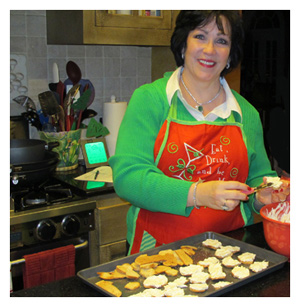 Mary Beth Making Four Bit Goodies