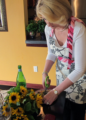 Michele with Sunflowers