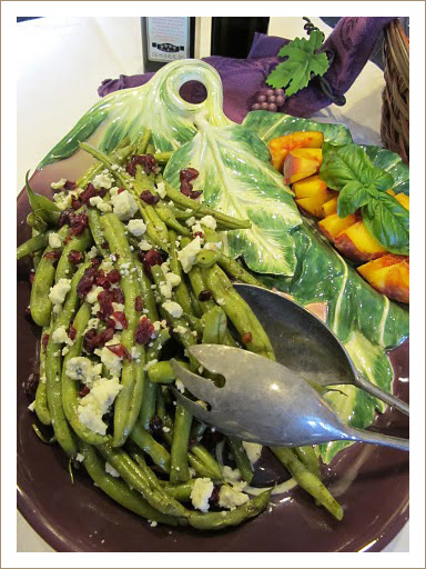 Green Bean Salad with Bleu Cheese and Craisins
