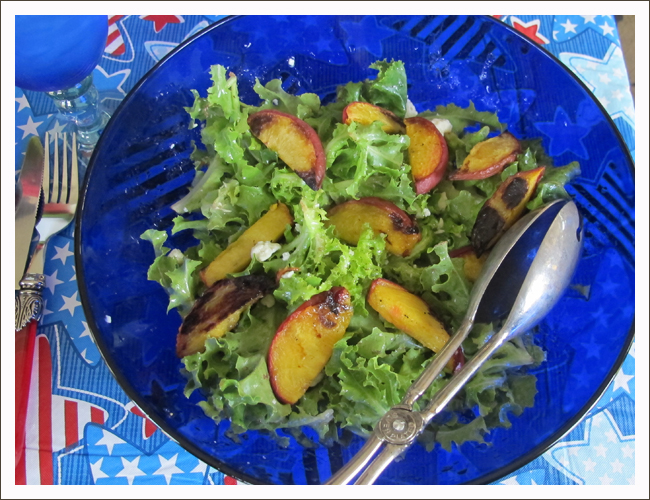 Summer Salad with Grilled Nectarines
