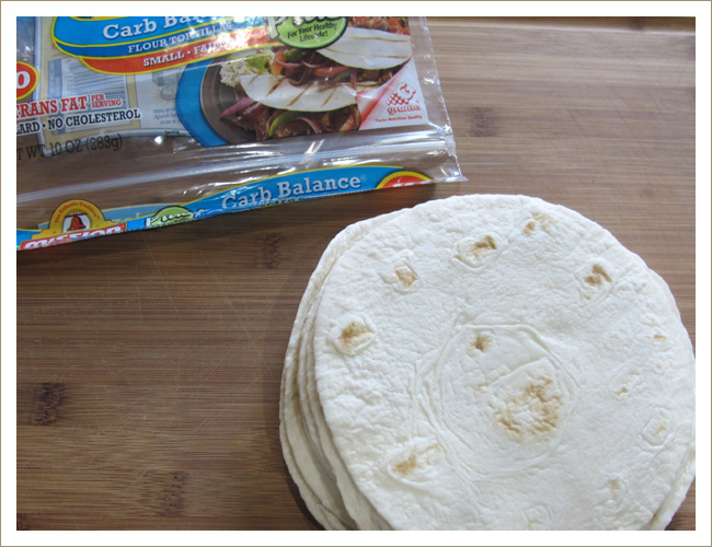Low-carb Tortilla 'Crackers' Step 2