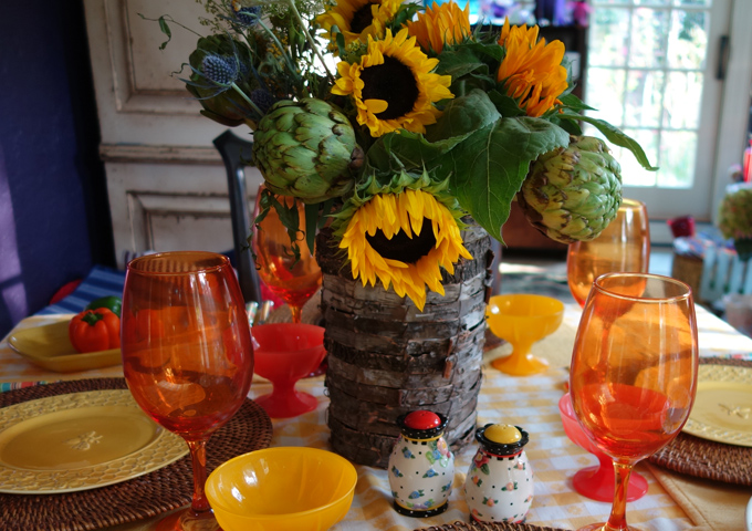 Sunny Sunflower Tablescape