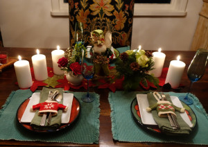 candlelight Christmas dinner